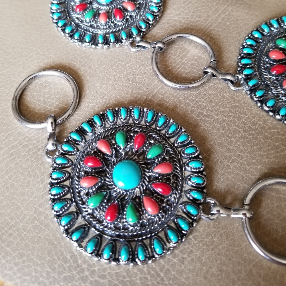 Nocona concho chain belt